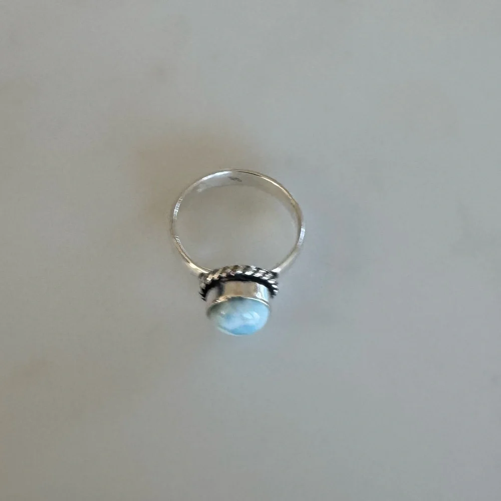NWOT Sundance Clouds in the Sky Ring, Larimar, Sterling Silver